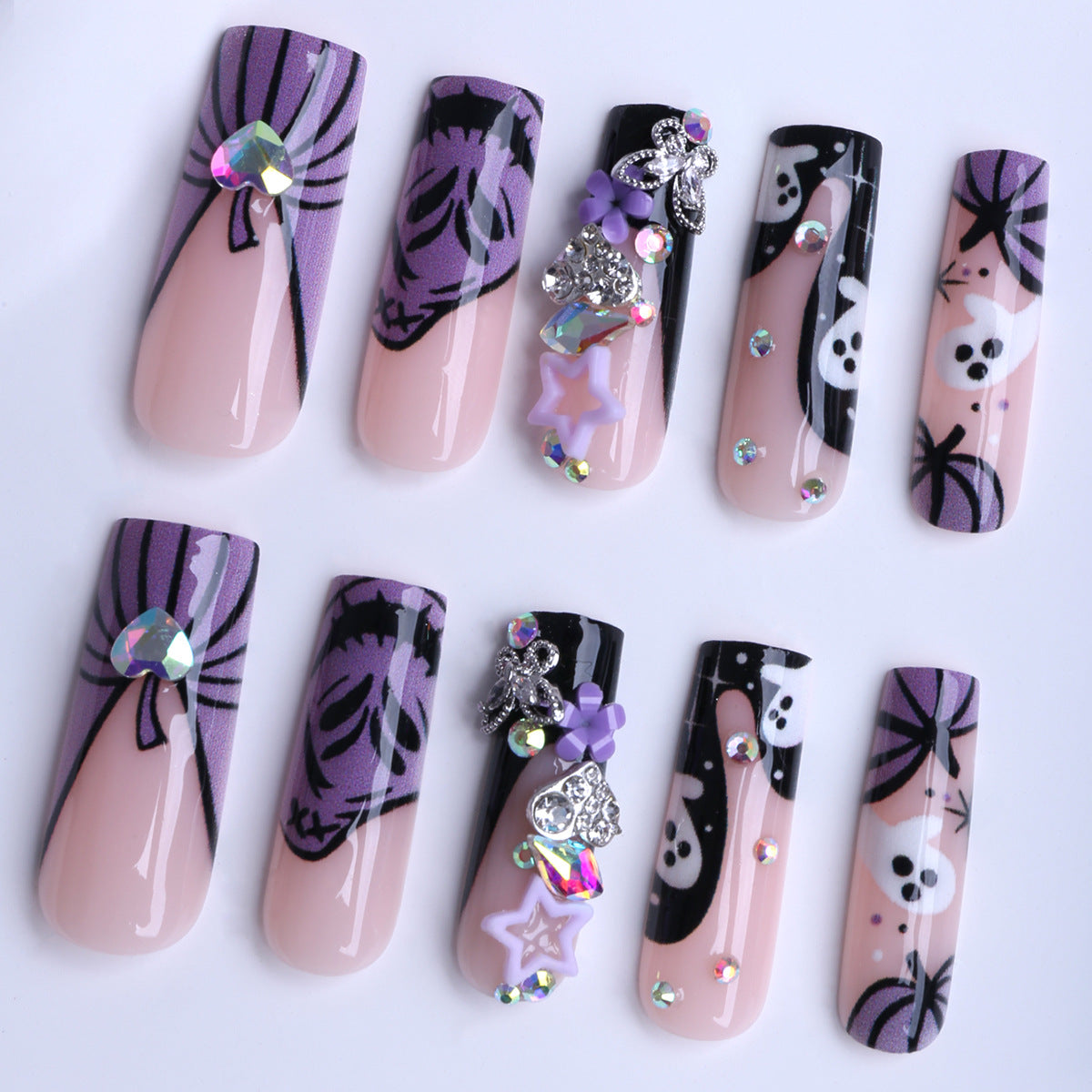 Rectangular wearable nails