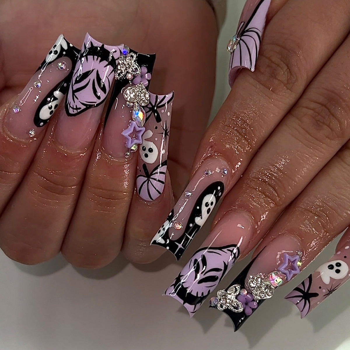 Rectangular wearable nails